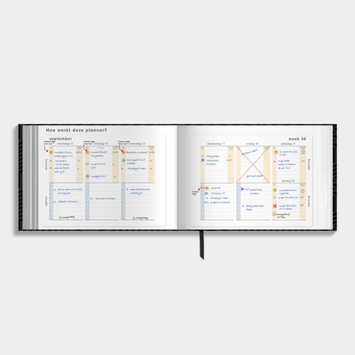 STUDIEPLANNER 2026-2027 A5+ GEOMETRISCH