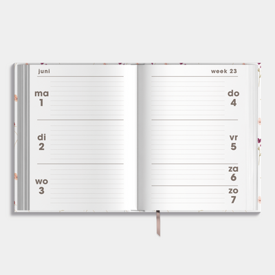 POCKET AGENDA 2026-2027 A6 AQUAREL BLOEMETJES