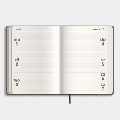 LUXE POCKET AGENDA 2026-2027 A6 WASHED CRAFT