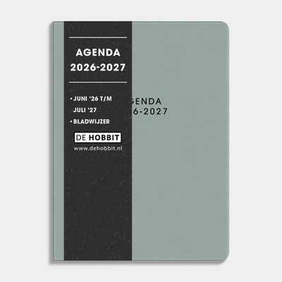 POCKET AGENDA 2026-2027 A6 LEDERLOOK AQUA