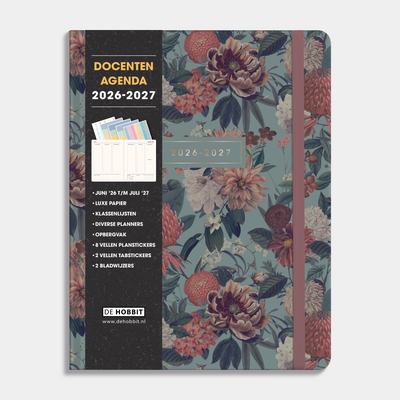 LUXE DOCENTENAGENDA 2026-2027 ±A4 KLASSIEK BOTANISCH