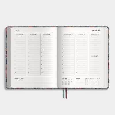 LUXE DOCENTENAGENDA 2026-2027 ±A4 KLASSIEK BOTANISCH