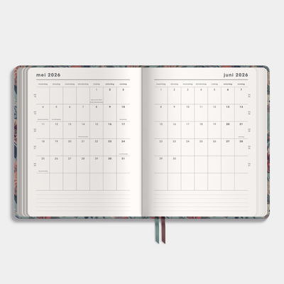 LUXE DOCENTENAGENDA 2026-2027 ±A4 KLASSIEK BOTANISCH