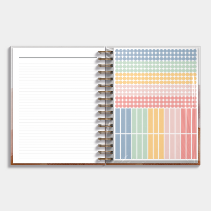 WOCHENPLANER UNDATIERT A5+ AQUARELL ERDTÖNE