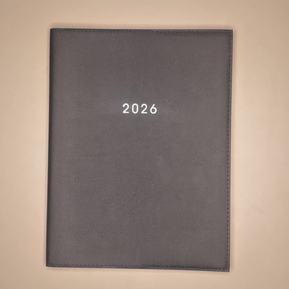 AFSPRAKENAGENDA 2026 ±A4 FLEXCOVER LEDERLOOK