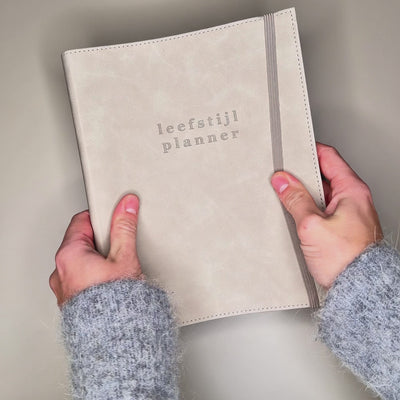 LEEFSTIJLPLANNER UNDATED A5+ SUEDELOOK